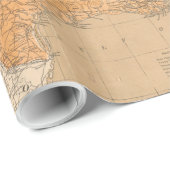  Geologische kaart van de Verenigde Staten (1872) Cadeaupapier (Rol Hoek)