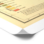 Geologische kaart van de Verenigde Staten 1872 Poster (Hoek)