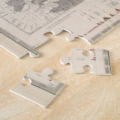  geologische kaart van de wereld (1856) legpuzzel (Zijkant)