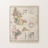  geologische kaart van de wereld (1856) legpuzzel (Verticaal)