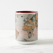 Geologische kaart van de wereld mok (Midden)