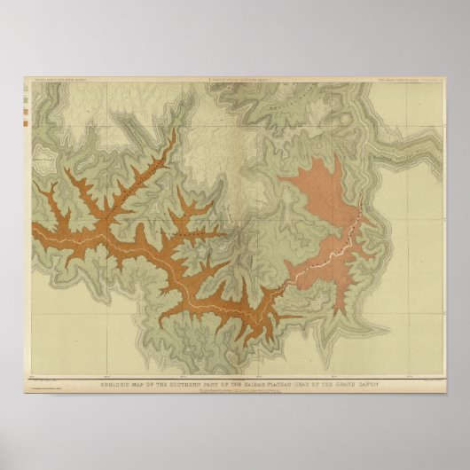 Geologische kaart van de zuidelijke 2 poster (Voorkant)