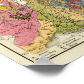 Geologische kaart van Duitsland Poster (Hoek)