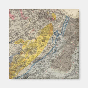 Geologische kaart van Edinburgh Magneet