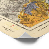 Geologische kaart van Edinburgh Poster (Hoek)