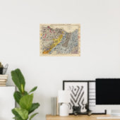 Geologische kaart van Edinburgh Poster (Thuiskantoor)