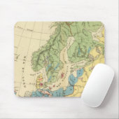 Geologische kaart van Europa Muismat (Met muis)