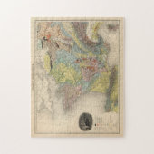  Geologische kaart van Frankrijk (1892) Legpuzzel (Verticaal)