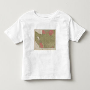 Geologische kaart van het district Sulfur Bank Kinder Shirts