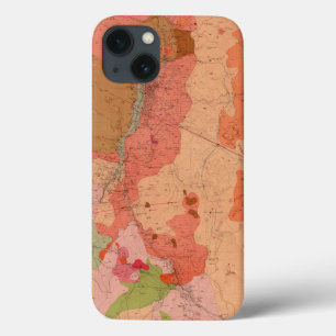 Geologische kaart van het district Washoe Case-Mate iPhone Case
