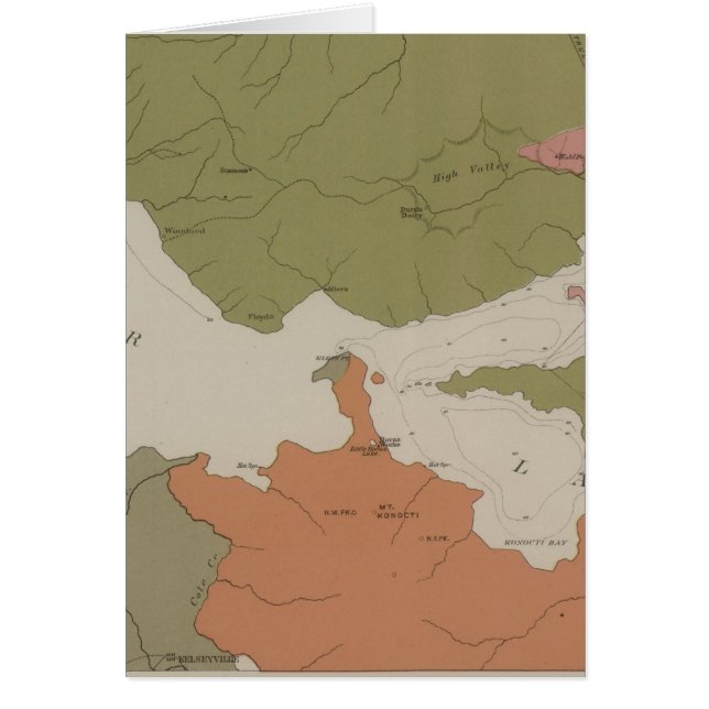 Geologische kaart van het Duidelijke District van  (Voorkant)
