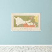 Geologische kaart van het Duidelijke District van Canvas Afdruk (Insitu (Houten vloer))