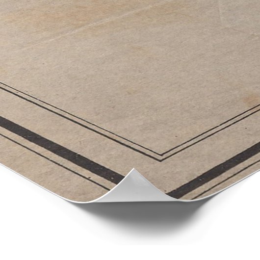 Geologische kaart van het eiland  Rhode (1840) Poster (Hoek)