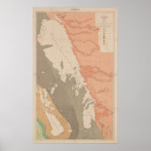 Geologische kaart van het  meer van Winnipeg (1899 Poster (Voorkant)