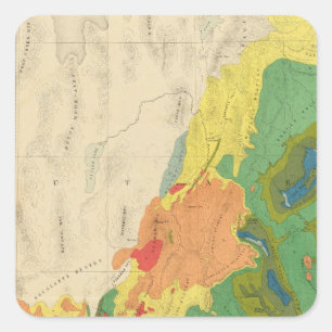 Geologische kaart van het Westerne deel Vierkante Sticker