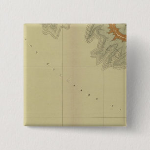 Geologische kaart van het zuiden vierkante button 5,1 cm