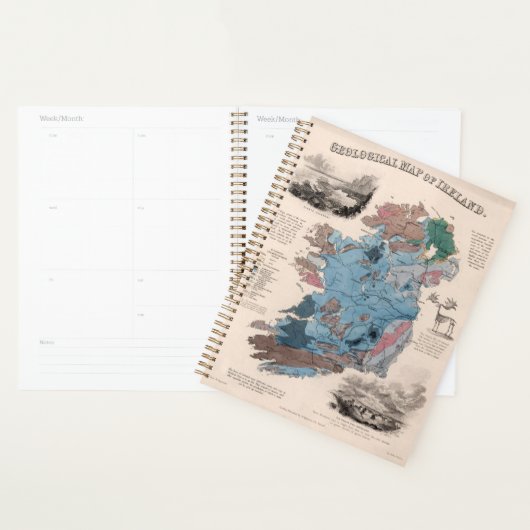 Geologische kaart van Ierland Planner (Display)