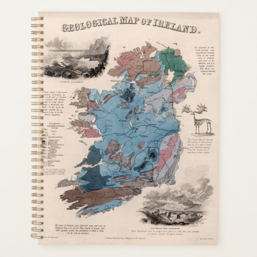 Geologische kaart van Ierland Planner (Voorkant)