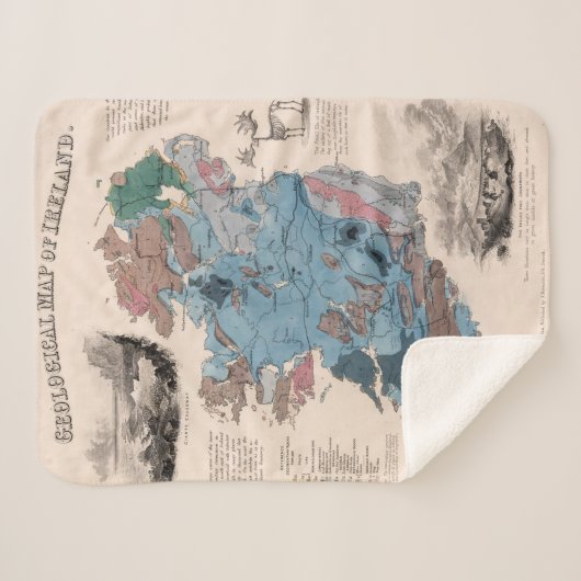 Geologische kaart van Ierland Sherpa Deken (Voorkant (horizontaal))