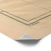 Geologische Kaart van IJsland (1906) Poster (Hoek)