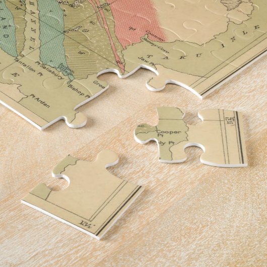  Geologische kaart van Juneau Alaska (1912) Legpuzzel (Zijkant)