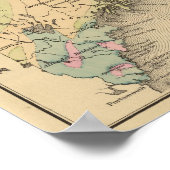 Geologische kaart van Maine Poster (Hoek)