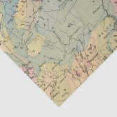 Geologische kaart van Maine Tissuepapier (Detail)