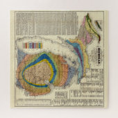 Geologische kaart van Michigan (1865) Legpuzzel (Horizontaal)