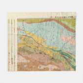 Geologische kaart van New Hampshire 2 Fleece Deken (Voorkant (Horizontaal))