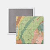 Geologische kaart van New Hampshire 5 Magneet (Voorkant / Achterkant)