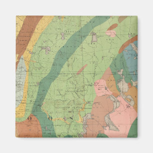 Geologische kaart van New Hampshire 5 Magneet