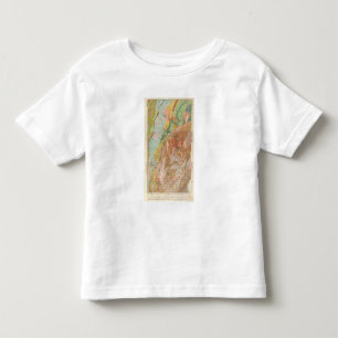 Geologische kaart van New Hampshire Kinder Shirts