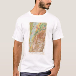 Geologische kaart van New Hampshire T-shirt