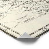 Geologische kaart van New Jersey (1839) Poster (Hoek)