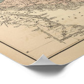 Geologische kaart van New Jersey Poster (Hoek)