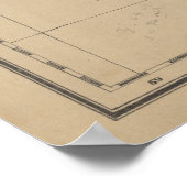  geologische kaart van Newfoundland (1875) Poster (Hoek)