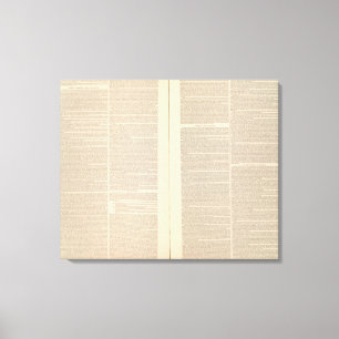Geologische kaart van Noord-Amerika Canvas Afdruk