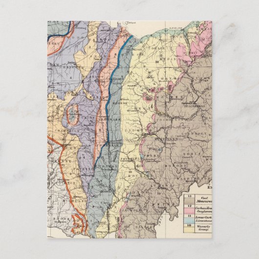 Geologische kaart van Ohio (Voorkant)