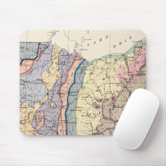 Geologische kaart van Ohio Muismat (Met muis)