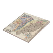 Geologische kaart van Ohio Tegeltje (Zijkant)