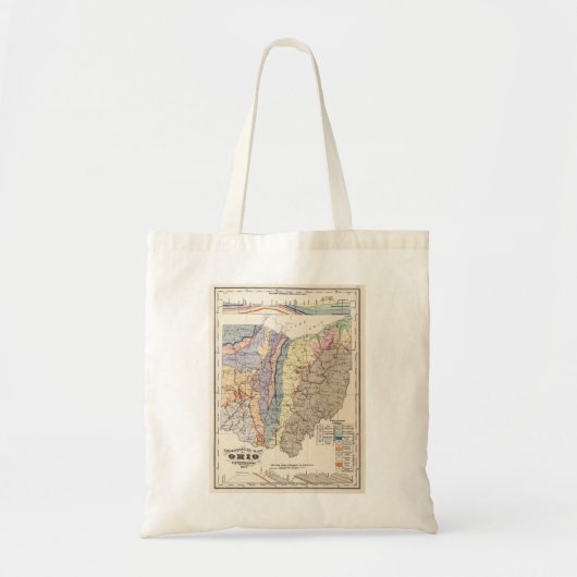 Geologische kaart van Ohio Tote Bag (Voorkant)