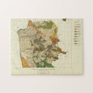 Geologische kaart van San Francisco (1908) Legpuzzel