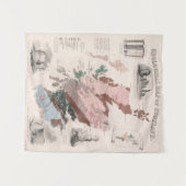 Geologische kaart van Schotland Wandkleed (Voorkant (horizontaal))