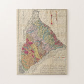  Geologische Kaart van South Carolina (1883) Legpuzzel (Verticaal)