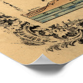 Geologische kaart van Tennessee (1866) Poster (Hoek)