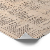  Geologische Kaart van Texas (1920) Poster (Hoek)