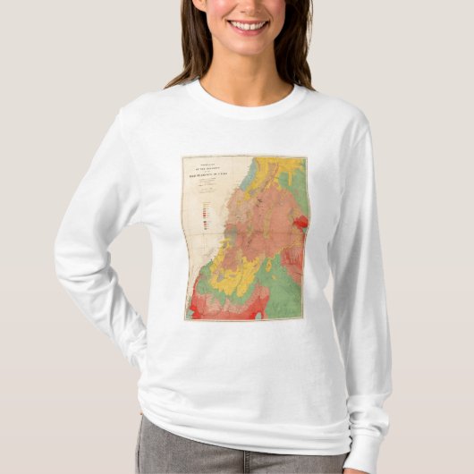 Geologische kaart van Utah T-shirt (Voorkant)