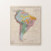  Geologische Kaart van Zuid-Amerika (1873) Legpuzzel (Verticaal)