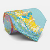 Geologische kaart van Zuid-Amerika Stropdas (Opgerold)