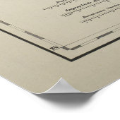 Geologische kaart voor  Egypte (1842) Poster (Hoek)